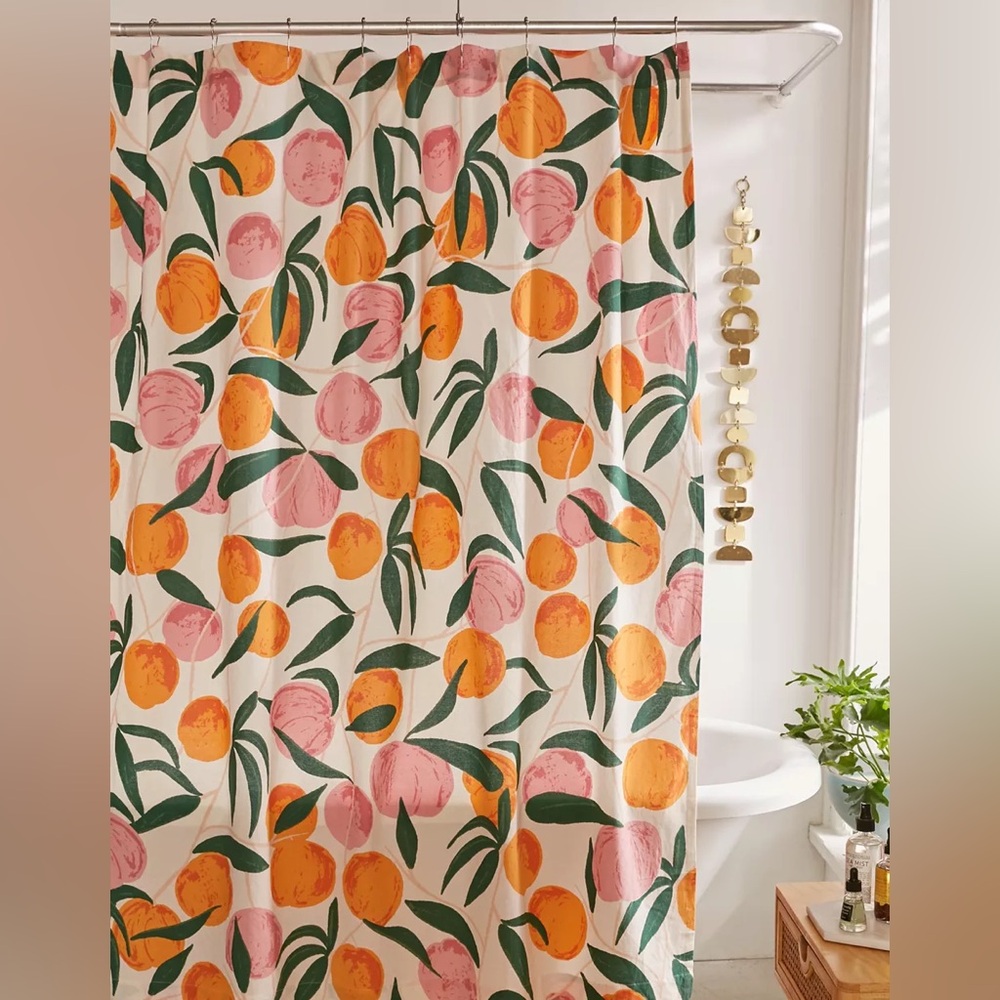 Urban Outfitters Peaches Shower Curtain